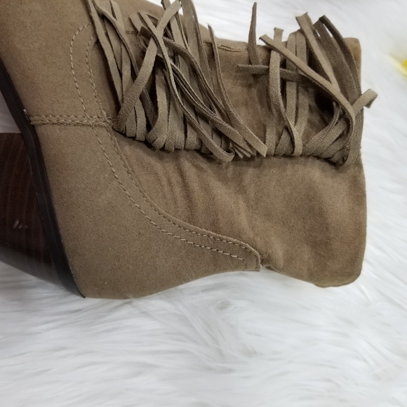 APT.9 Tan and Brown Heel Ankle Boots - Picture 5 of 16